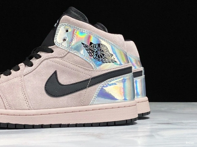 Bmlin (W) Mid Dirty Iridescent 1 Powder BQ6472-602 Jordan Air 0726